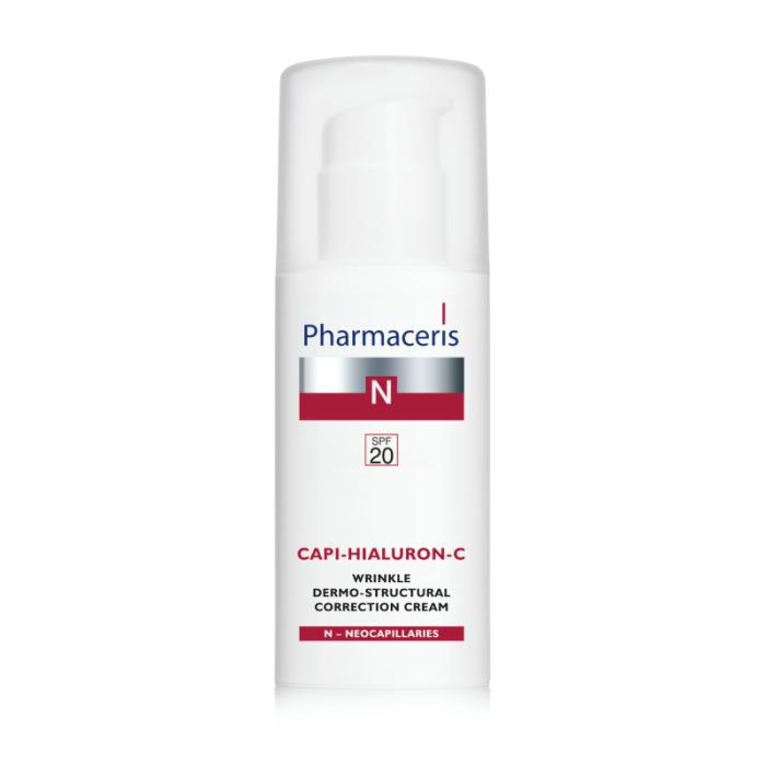 PHARMACERIS N Capi-Hialuron-C SPF20 pretgrumbu krēms 50ml