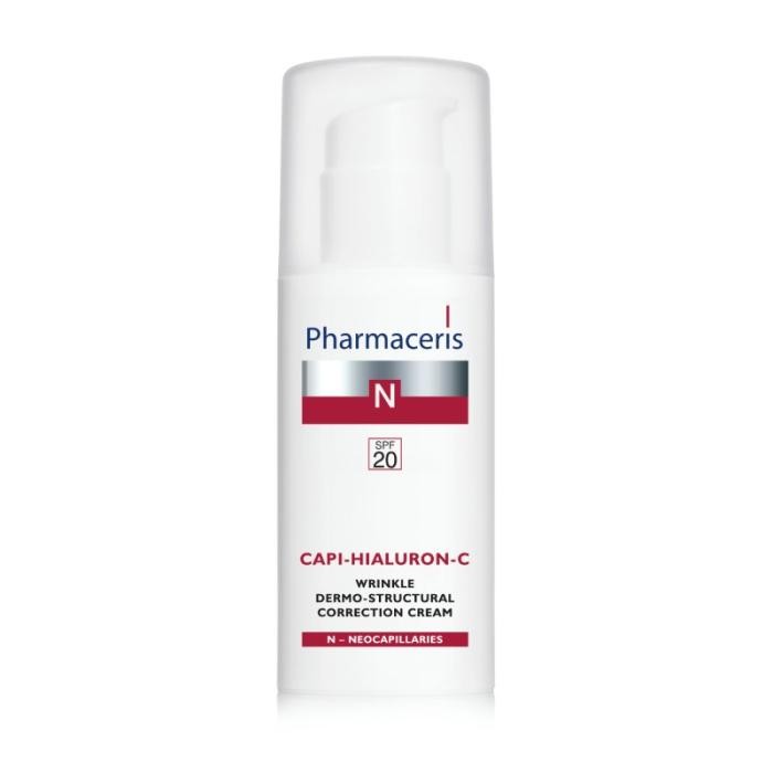 PHARMACERIS N Capi-Hialuron-C SPF20 pretgrumbu krēms 50ml