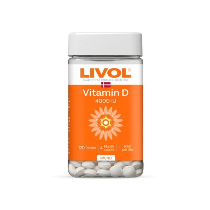LIVOL EXTRA D vitamīns 4000 tabletes N120