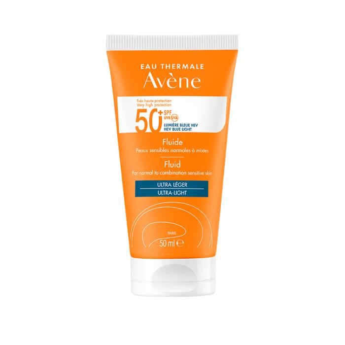 AVENE Sun SPF50+ aizsargfluīds normālai sejas ādai 50 ml
