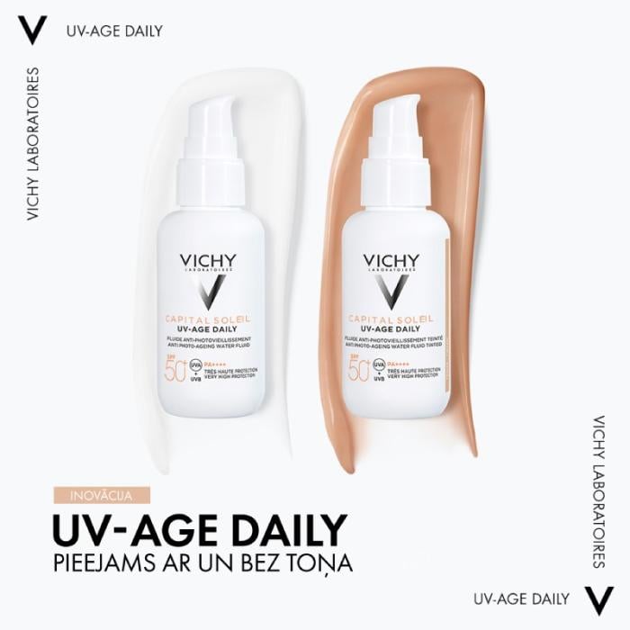 VICHY Capital Soleil SPF50+ sejas saules aizsargfluīds pret fotonovecošanos 40 ml