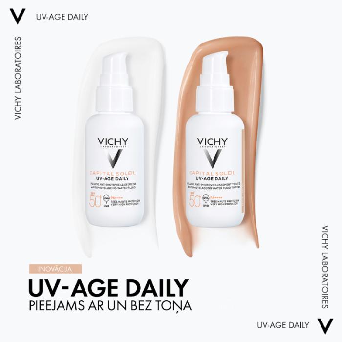 VICHY Capital Soleil SPF50+ sejas saules aizsargfluīds pret fotonovecošanos 40 ml