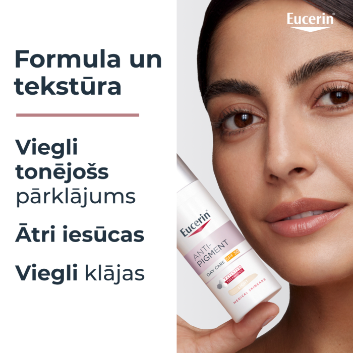 EUCERIN Anti-Pigment dienas krēms ar gaišu toni un SPF30, 50 ml