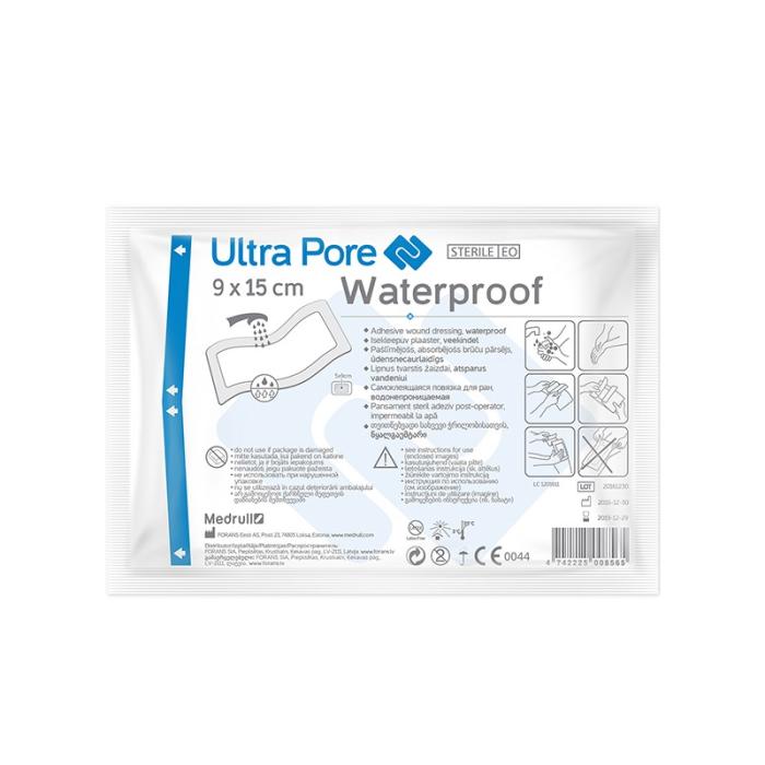 MEDRULL Ultra Pore ūdenizt.pašl.ster.pārs.9x15cm N1