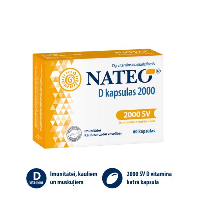 NATEO D 2000 SV kapsulas N60
