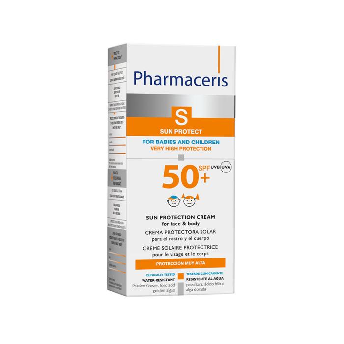 PHARMACERIS Sun SPF50+ saules aizsargkrēms bērniem 125 ml