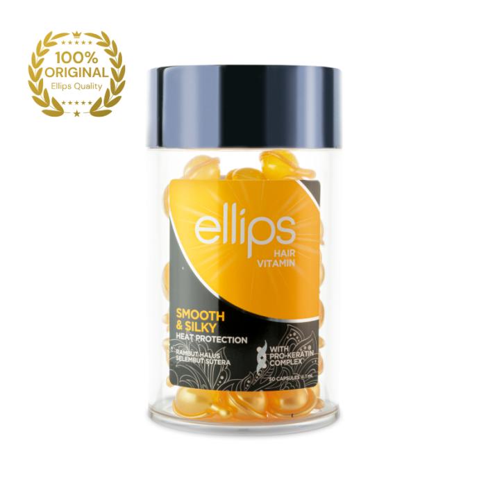 ELLIPS Smooth & Silky Pro Keratin vitamīni mitruma atjaunošanai ar keratīnu, kapsulas 1mlxN50