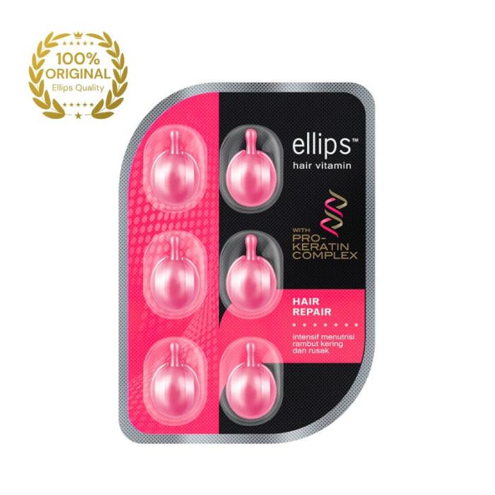 ELLIPS Hair Repair Pro Keratin vitamīni bojātiem matiem ar keratīnu, kapsulas 1mlxN6