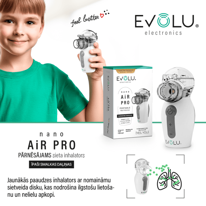 EVOLU Nano Air Pro nebulaizers