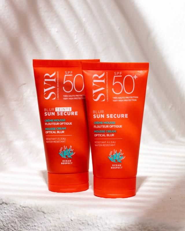 SVR Sun Secure Blur SPF50+ toni izlīdzinošs sejas aizsargkrēms 50 ml