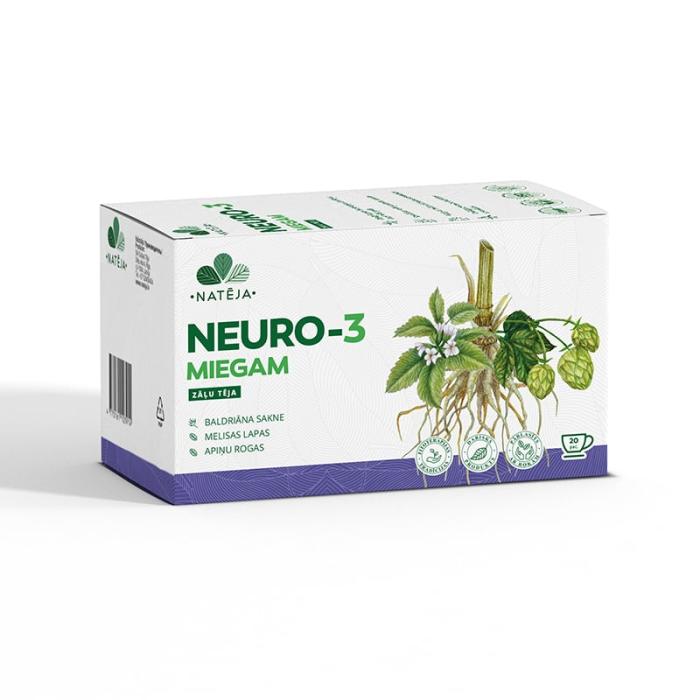 NATĒJA Neuro-3 zāļu tēja miegam N20
