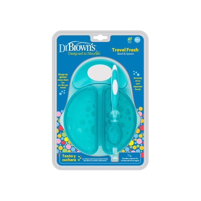 DR.BROWNS bļodiņa ar vāciņu un karotīti
