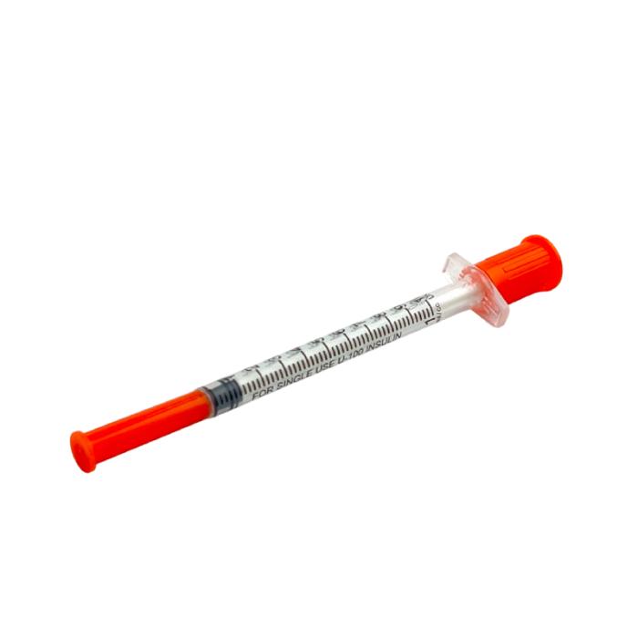 AccuPoint šļirce insulīna 1ml, ar fiksētu adatu 29G (0,33X12,7mm) N1
