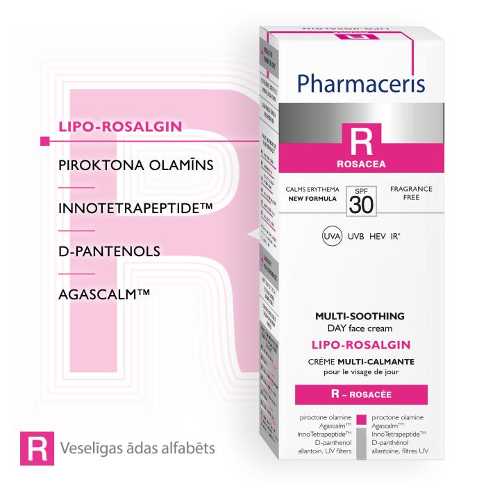 PHARMACERIS R Lipo-Rosalgin SPF30 dienas sejas krēms 30 ml