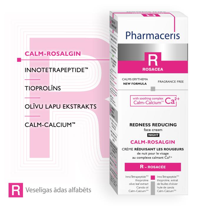 PHARMACERIS R Calm-Rosalgin sejas nakts krēms 30 ml