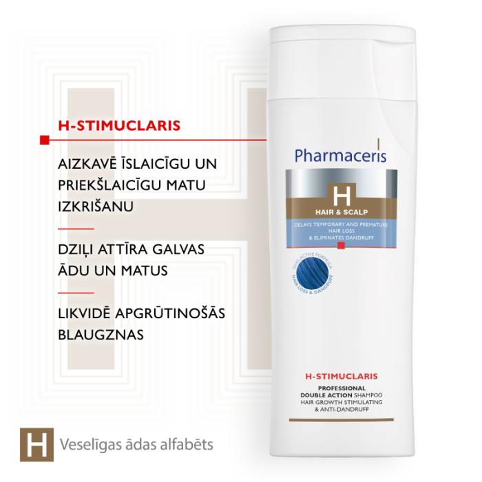 PHARMACERIS H-Stimuclaris pretblaugznu šampūns 250 ml