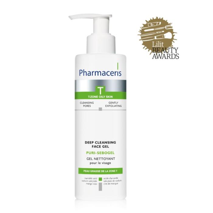 PHARMACERIS T Puri-Sebogel attīrošs sejas gels 190 ml
