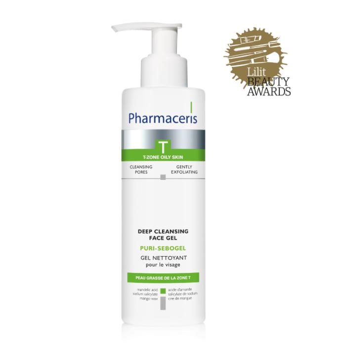 PHARMACERIS T Puri-Sebogel attīrošs sejas gels 190 ml