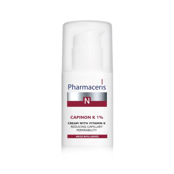 PHARMACERIS N Capinon ar K 1% vitamīna, krēms 30 ml
