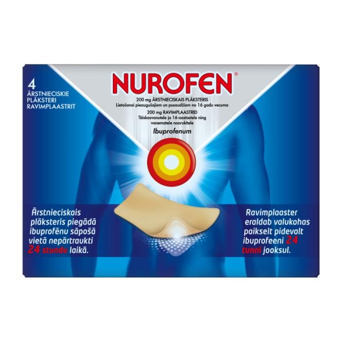 NUROFEN 200mg ārstnieciskais plāksteris N4