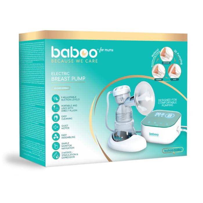 BABOO Elektriskais krūts pumpis ar 3D piena sūknēšanas tehnoloģiju