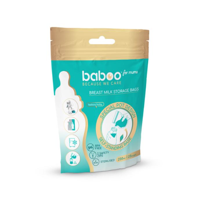 BABOO Mātes piena uzglabāšanas maisiņi N25
