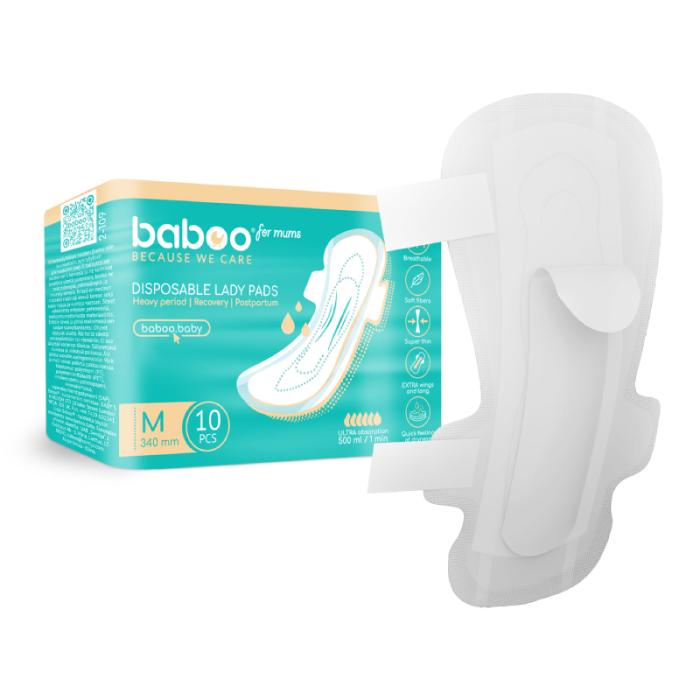 BABOO pēcdzemdību biksīšu ieliktņi, M izmērs N10