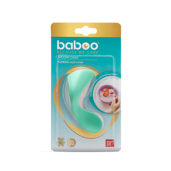 BABOO Liektā mācību karote, 9+ mēnešu vecumam, zaļa