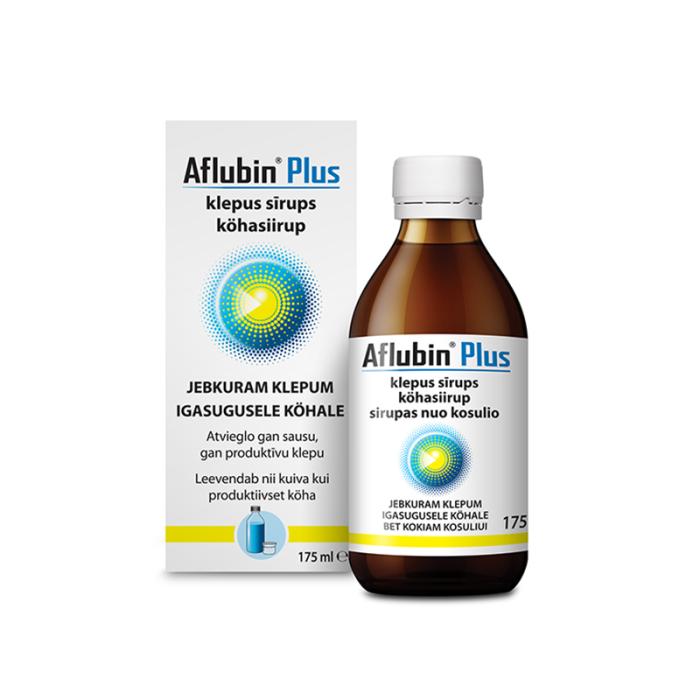 AFLUBIN Plus klepus sīrups 175 ml