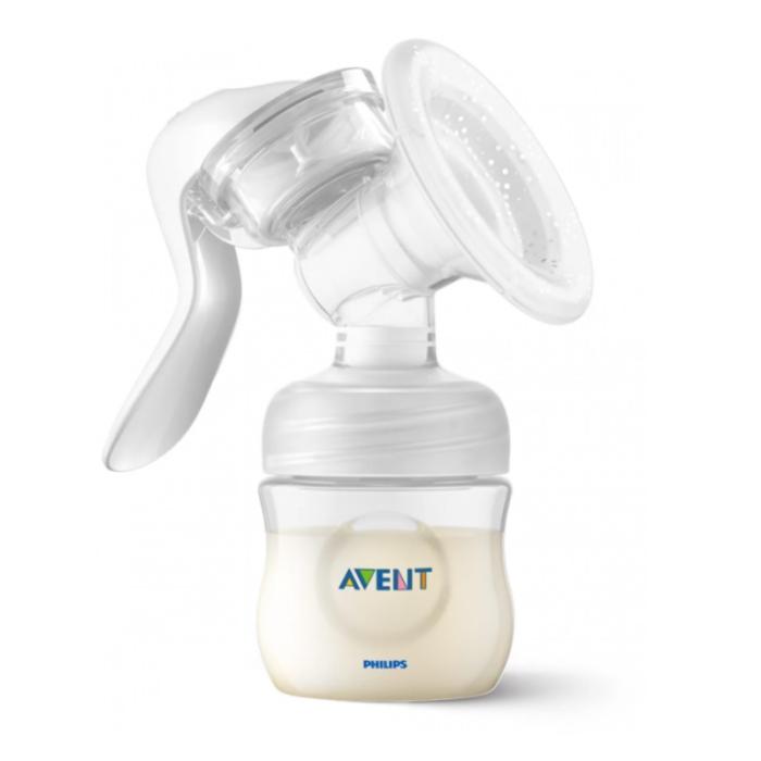 PHILIPS AVENT Lotus manuālais krūts piena sūknis ar pudelīti SCF430/10