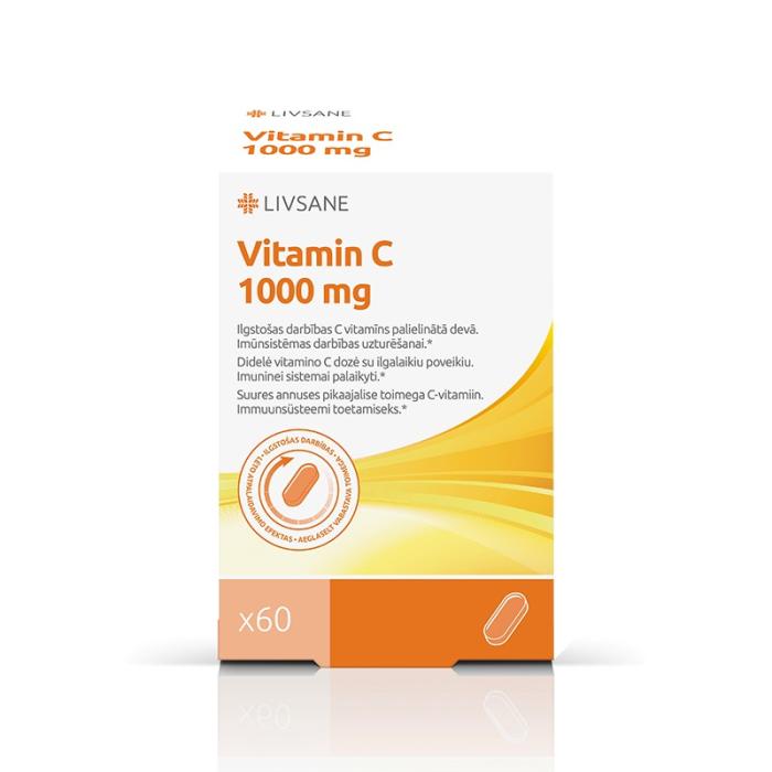 LIVSANE C vitamīns 1000mg tabletes N60 
