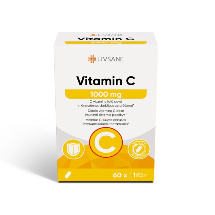 LIVSANE C vitamīns 1000mg tabletes N60 