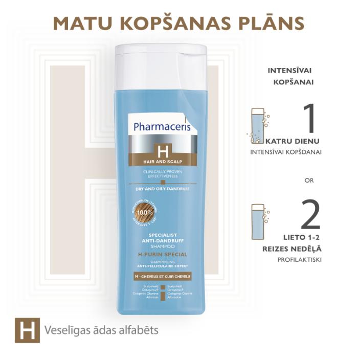 PHARMACERIS H Purin Special pretblaugznu šampūns 250ml