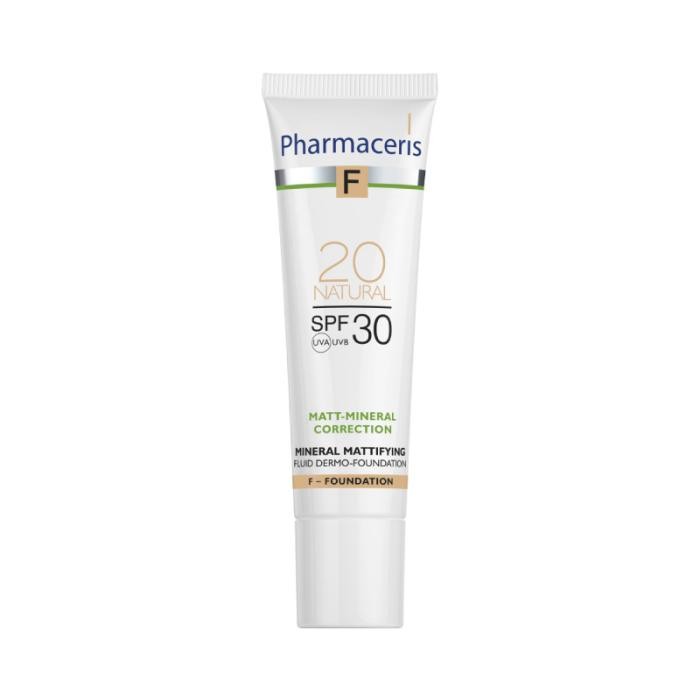 PHARMACERIS F Minerāls matējošs SPF30 tonālais krēms 20 natural 30ml