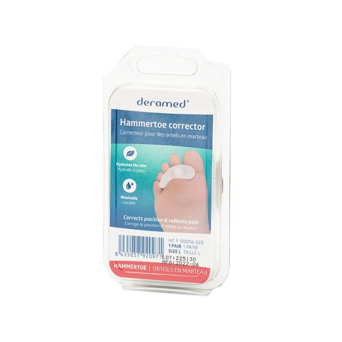 DERAMED Polimēra gela ortoze āmurveida pirkstiem ar gredzenu, L izmērs N2