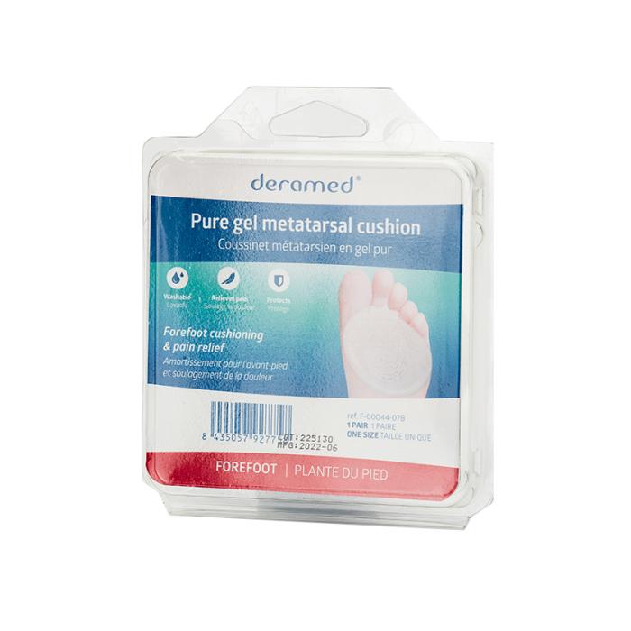 DERAMED Polimēra gela pēdas metatarsālās daļas aizsargs ar gredzenu 1 pāris