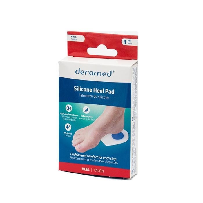 DERAMED Silikona gela papēža aizsargs, L izmērs (41-44 izm.) N2