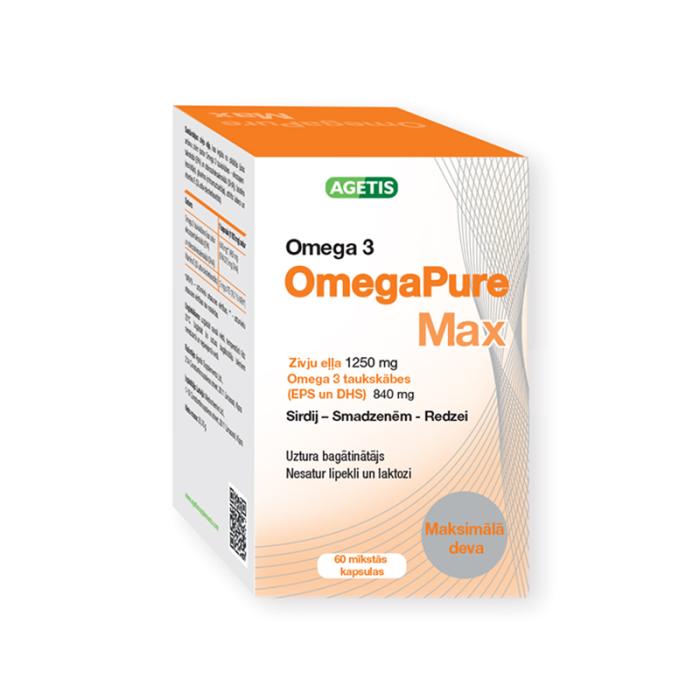 OMEGA PURE Max 1250 mg kapsulas N60