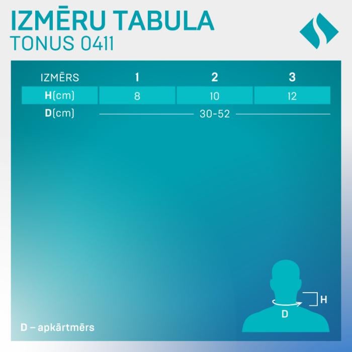 TONUS ELAST 0411 medicīniskais fiksators kaklam Nr.1 