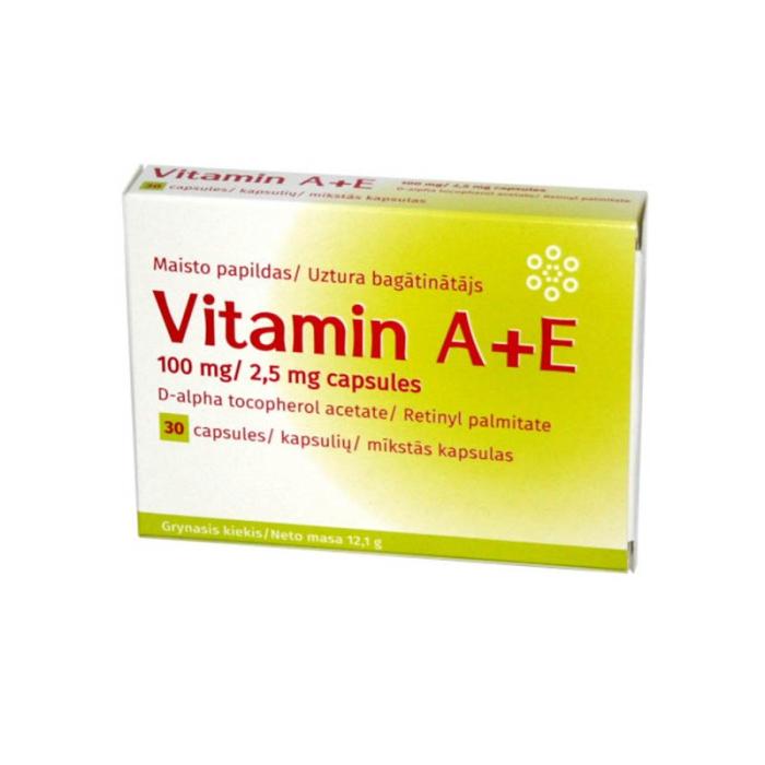 VITAMIN A+E kapsulas N30