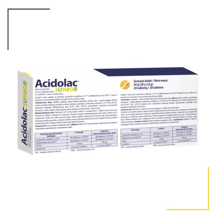 ACIDOLAC Junior tabletes N20