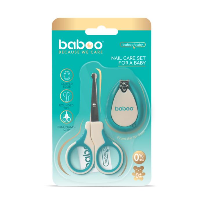 BABOO Nagu kopšanas komplekts: šķēres un knaibles, 0+ mēneši