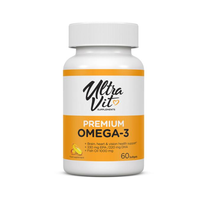 ULTRAVIT Premium Omega-3 mīkstās kapsulas N60