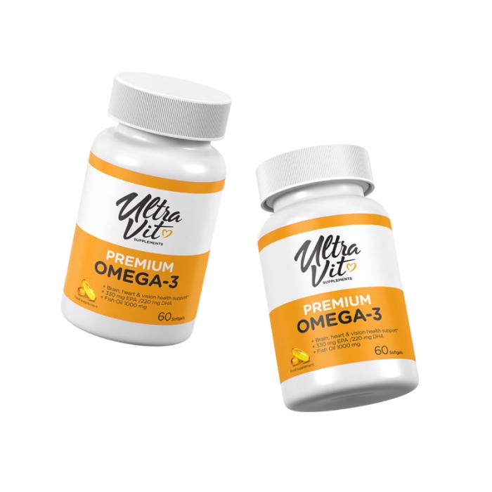 ULTRAVIT Premium Omega-3 mīkstās kapsulas N60