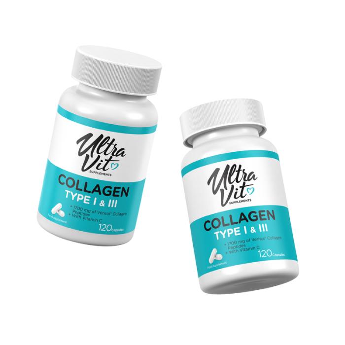 ULTRAVIT Collagen I&III kolagēns kapsulas N120