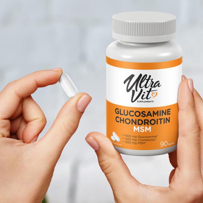 ULTRAVIT Glucosamine Chondroitin MSM tabletes N90