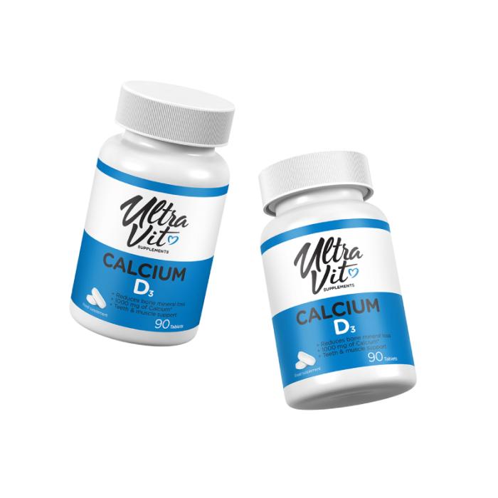 ULTRAVIT Calcium&Vitamin D3 tabletes N90