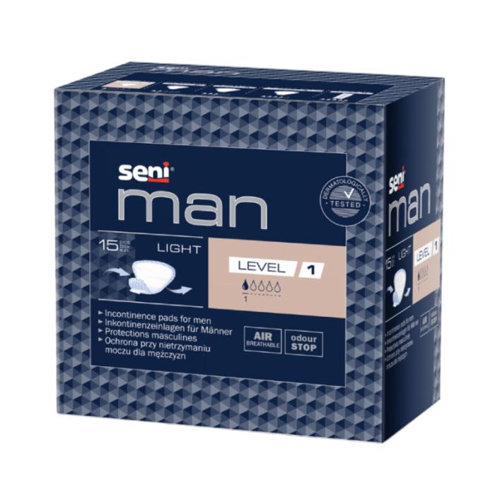 SENI Man Light uroloģiskie ieliktņi, vīriešiem N15