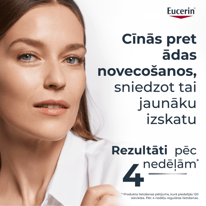 EUCERIN Hyaluron-Filler +3x Effect ādu nostiprinoša nakts krēma, atkārtoti uzpildāms iepakojums (Refill) 50 ml