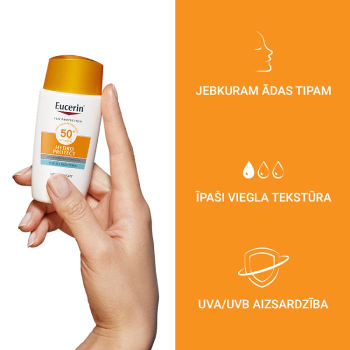 EUCERIN Sun Hydro Protect SPF50+ sejas fluīds 50ml
